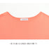 【日本製】 tシャツ レディース 半袖 デザインカットソー ボートネック 軽い イージーケア 綿モダール コットン 無地 オレンジ(FL23SS-0011W-or)